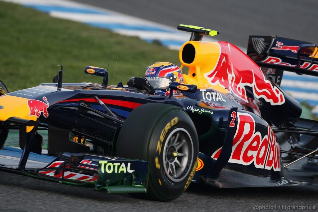 Jerez Test Febbraio 2011, Mark Webber (AUS), Red Bull Racing, RB7 