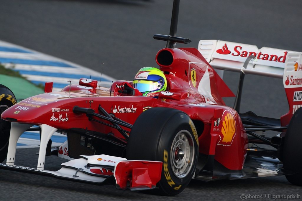 Jerez Test Febbraio 2011, Felipe Massa (BRA), Ferrari, F150 