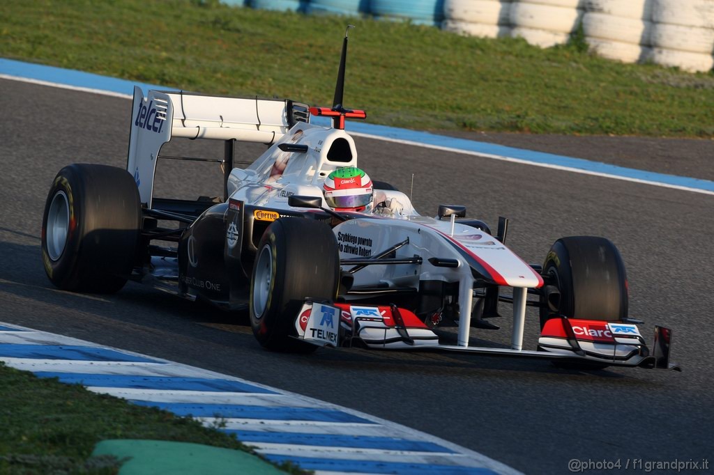 Jerez Test Febbraio 2011, Sergio Pérez (MEX), Sauber F1 Team C30 