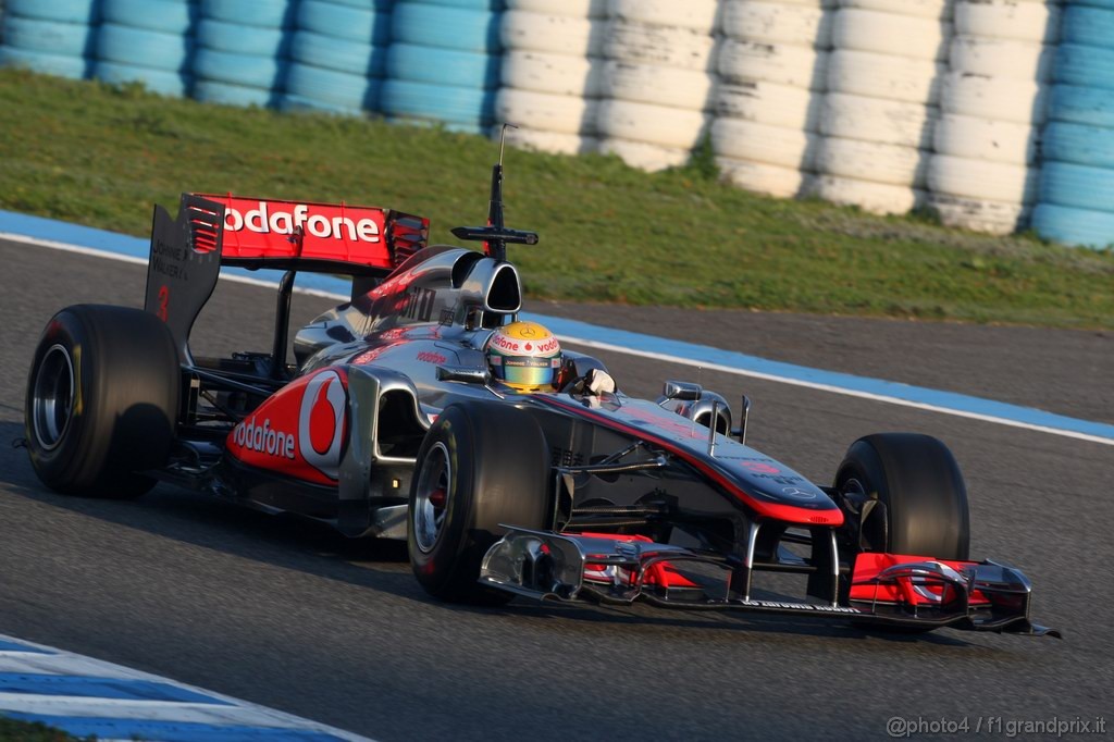 Jerez Test Febbraio 2011, Lewis Hamilton (GBR), McLaren  Mercedes, MP4-26 