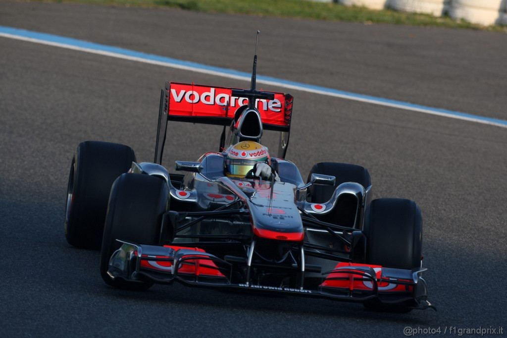 Jerez Test Febbraio 2011, Lewis Hamilton (GBR), McLaren  Mercedes, MP4-26 