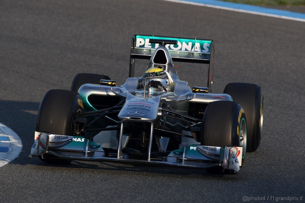 Jerez Test Febbraio 2011, Nico Rosberg (GER), Mercedes GP Petronas F1 Team, MGP W02 