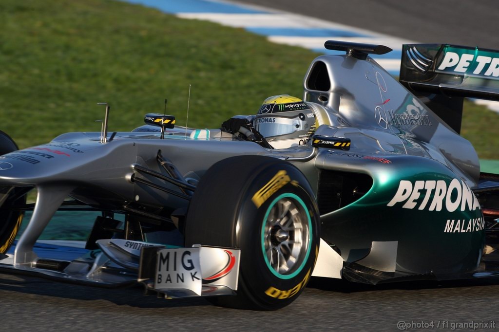 Jerez Test Febbraio 2011, Nico Rosberg (GER), Mercedes GP Petronas F1 Team, MGP W02 