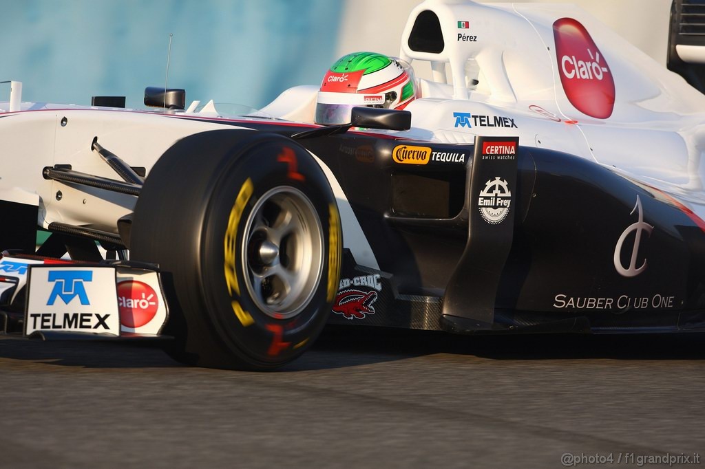 Jerez Test Febbraio 2011, 10/2/2011- Sergio Pérez (MEX), Sauber F1 Team C30 