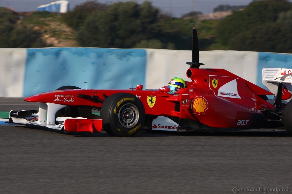 Jerez Test Febbraio 2011, 10/2/2011- Felipe Massa (BRA), Ferrari, F150 