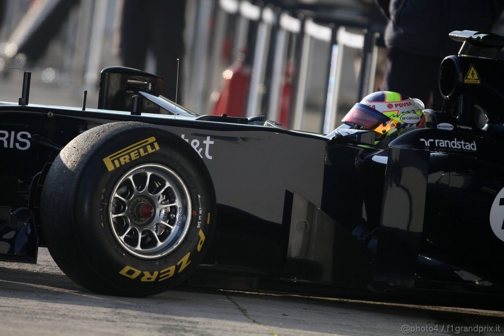 Jerez Test Febbraio 2011, 10/2/2011- Pastor Maldonado (VEN), Williams FW33 