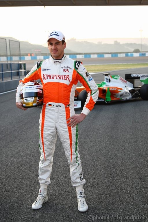 Jerez Test Febbraio 2011, 10/2/201- Adrian Sutil (GER), Force India F1 Team, VJM04 