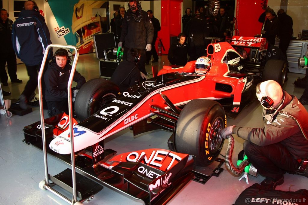 Jerez Test Febbraio 2011, 10/2/201- Timo Glock (GER), Marussia Virgin Racing VR-02 