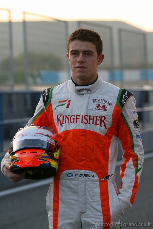 Jerez Test Febbraio 2011, 10/2/201- Paul di Resta (GBR) Force India VJM04 