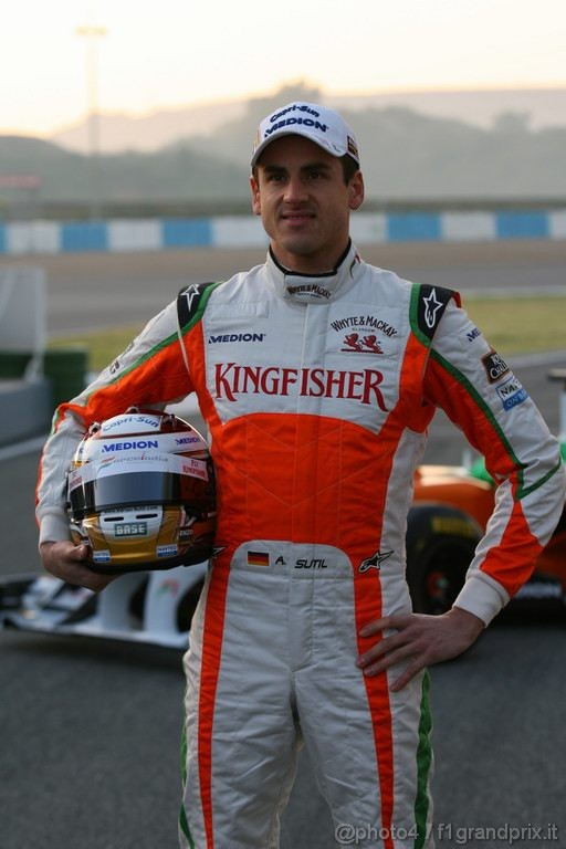 Jerez Test Febbraio 2011, 10/2/201- Adrian Sutil (GER), Force India F1 Team, VJM04 