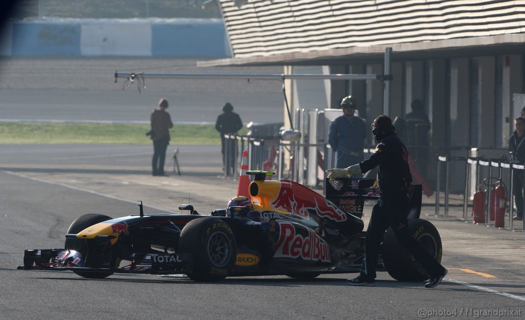 Jerez Test Febbraio 2011, 10/2/201- Mark Webber (AUS), Red Bull Racing, RB7 