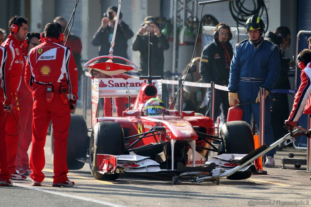 Jerez Test Febbraio 2011, 10/2/201- Felipe Massa (BRA), Ferrari, F150 