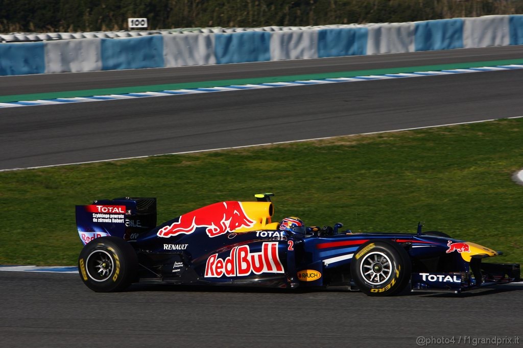 Jerez Test Febbraio 2011, 10/2/2011- Mark Webber (AUS), Red Bull Racing, RB7 