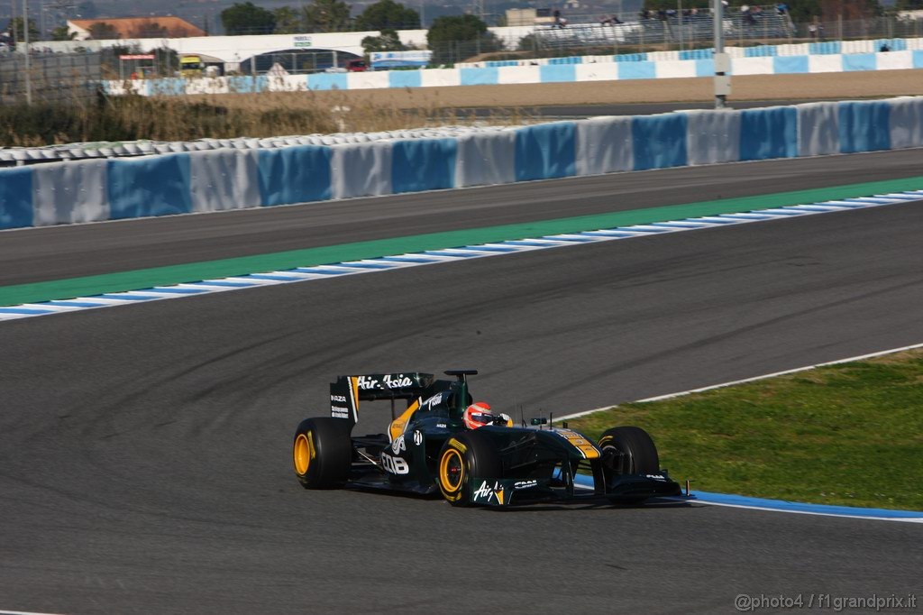 Jerez Test Febbraio 2011, 10/2/2011- Jarno Trulli (ITA), Team Lotus, TL11 