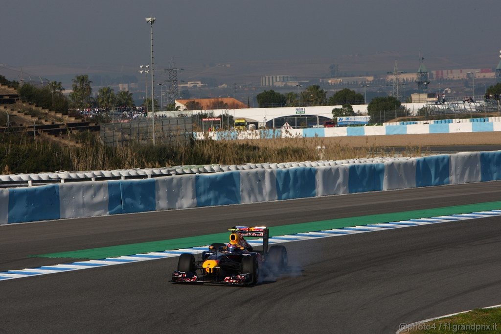 Jerez Test Febbraio 2011, 10/2/2011- Mark Webber (AUS), Red Bull Racing, RB7 