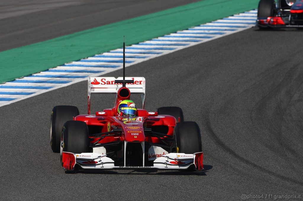 Jerez Test Febbraio 2011, 10/2/2011- Felipe Massa (BRA), Ferrari, F150 