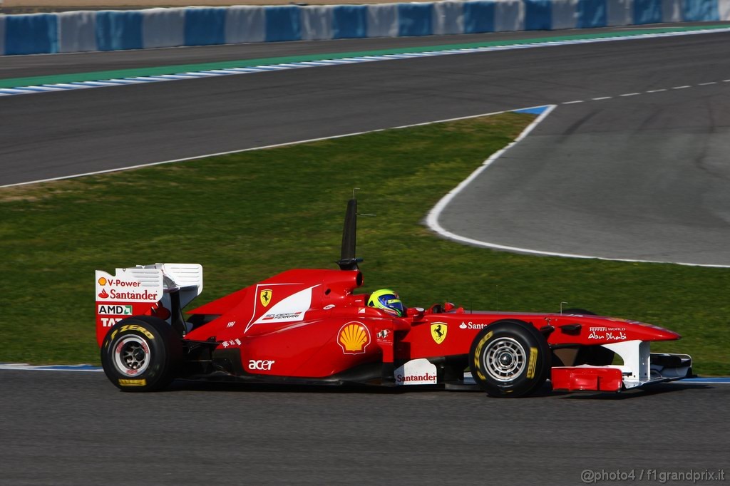 Jerez Test Febbraio 2011, 10/2/2011- Felipe Massa (BRA), Ferrari, F150 