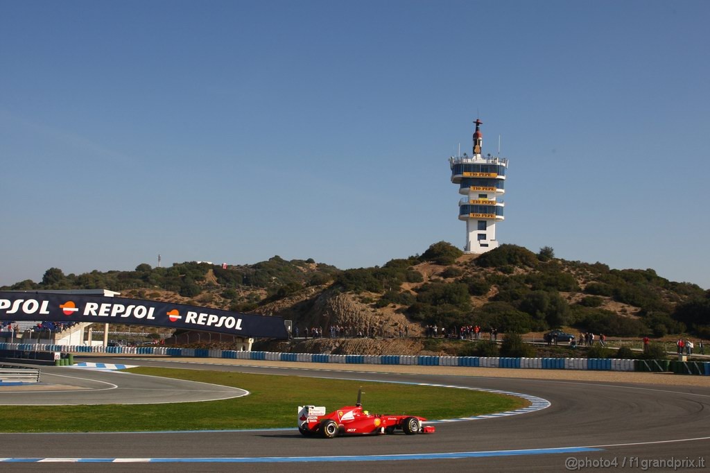 Jerez Test Febbraio 2011, 10/2/2011- Felipe Massa (BRA), Ferrari, F150 