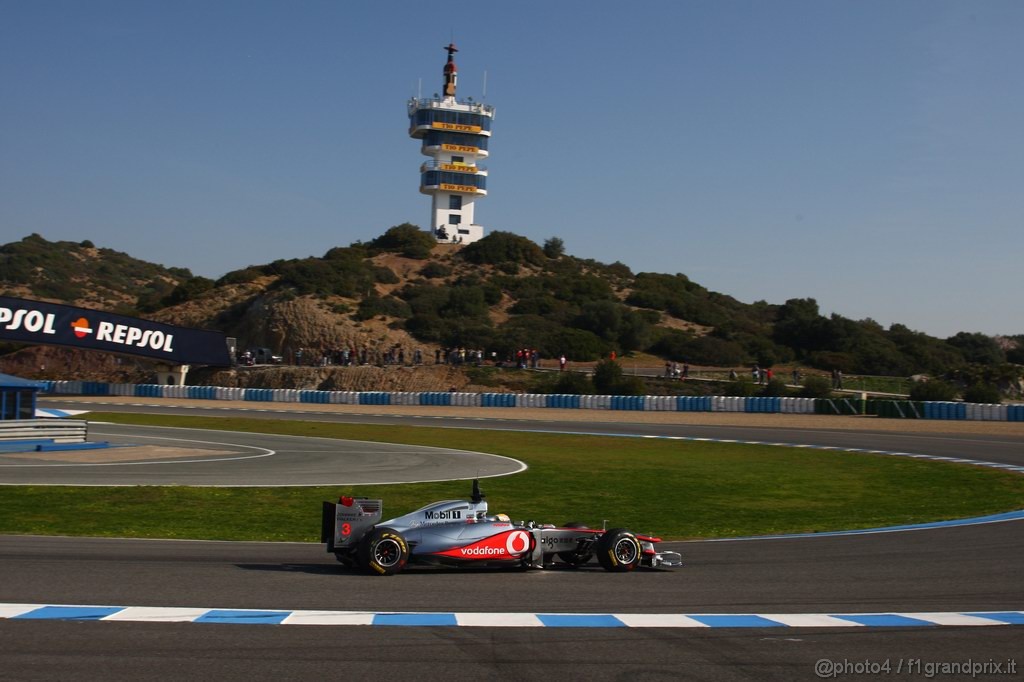 Jerez Test Febbraio 2011, 10/2/2011- Lewis Hamilton (GBR), McLaren  Mercedes, MP4-26 