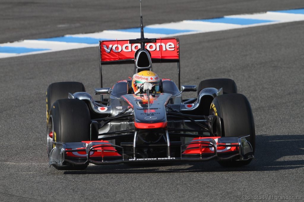 Jerez Test Febbraio 2011, 10/2/2011- Lewis Hamilton (GBR), McLaren  Mercedes, MP4-26 