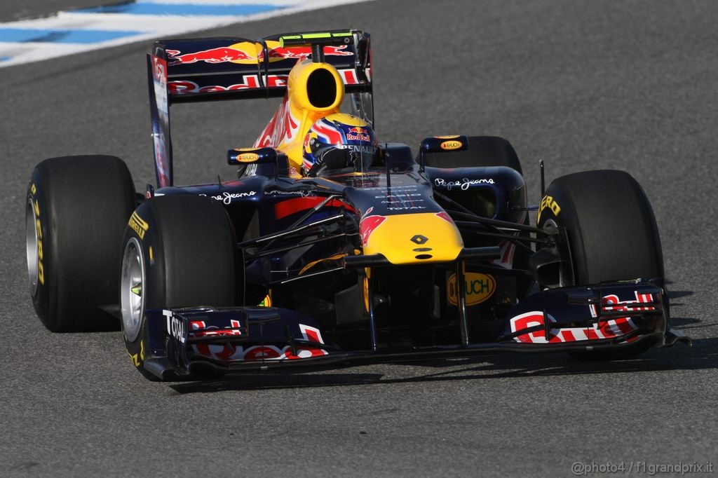 Jerez Test Febbraio 2011, 10/2/2011- Mark Webber (AUS), Red Bull Racing, RB7 