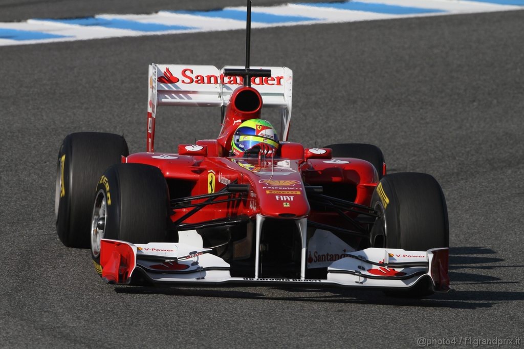 Jerez Test Febbraio 2011, 10/2/2011- Felipe Massa (BRA), Ferrari, F150 