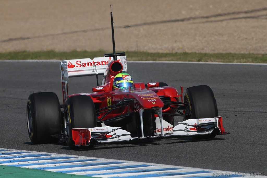 Jerez Test Febbraio 2011, 10/2/2011- Felipe Massa (BRA), Ferrari, F150 