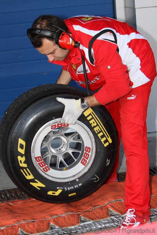 Jerez Test Febbraio 2011, 10/2/2011- Tyre Pirelli 