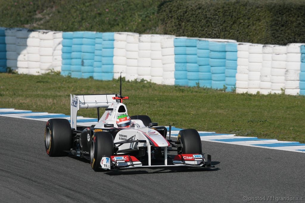 Jerez Test Febbraio 2011, 10/2/2011- Sergio Pérez (MEX), Sauber F1 Team C30 