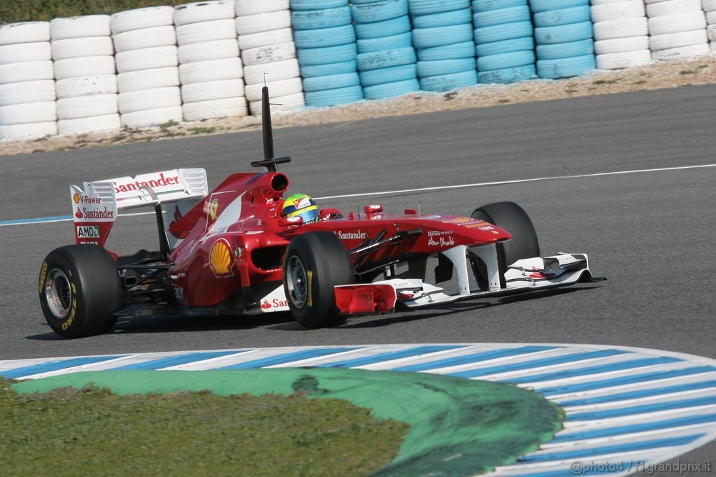Jerez Test Febbraio 2011, 10/2/2011- Felipe Massa (BRA), Ferrari, F150 