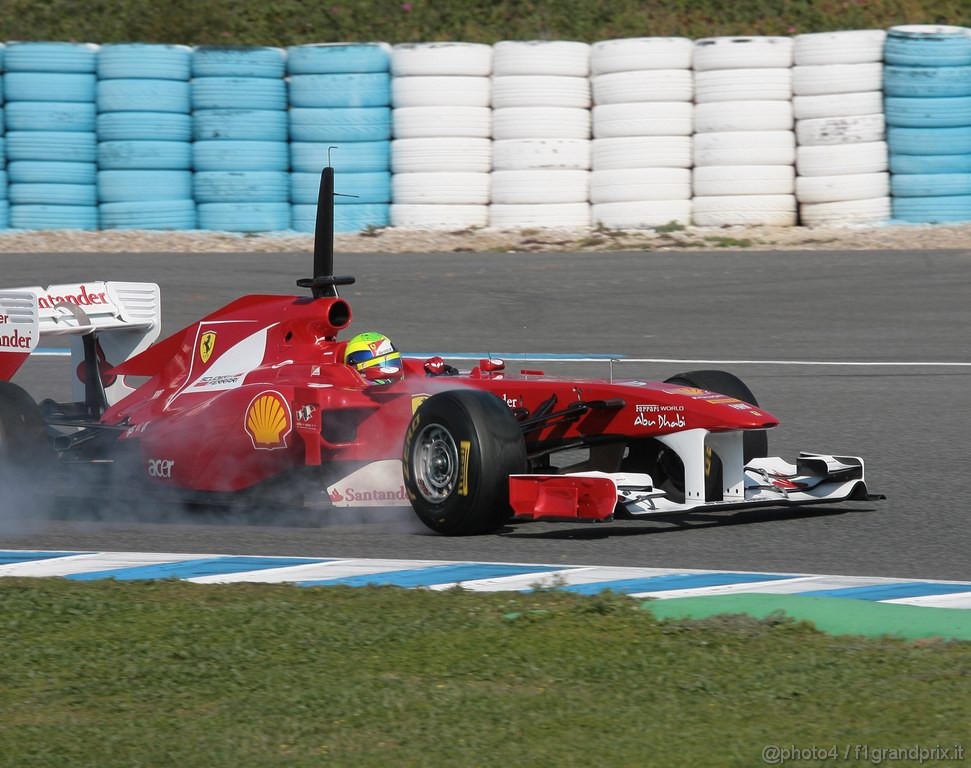 Jerez Test Febbraio 2011, 10/2/2011- Felipe Massa (BRA), Ferrari, F150 