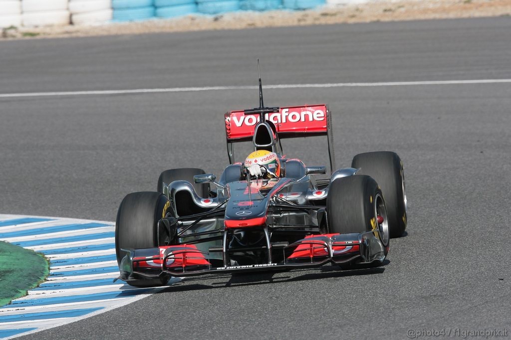 Jerez Test Febbraio 2011, 10/2/2011- Lewis Hamilton (GBR), McLaren  Mercedes, MP4-26 