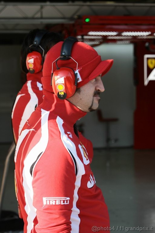 Jerez Test Febbraio 2011, 10/2/2011- Mechanics Ferrari