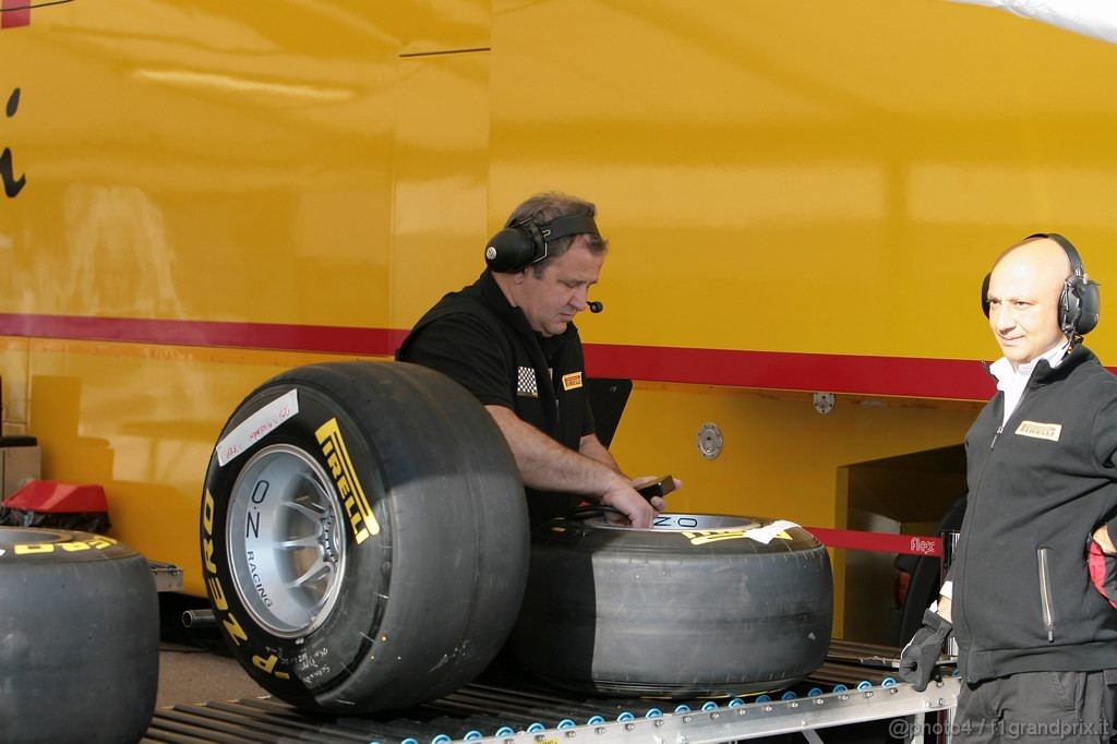 Jerez Test Febbraio 2011, 10/2/2011- Tyres Pirelli 