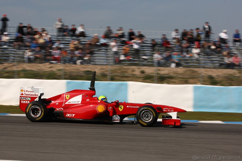 Jerez Test Febbraio 2011, 10/2/2011- Felipe Massa (BRA), Ferrari, F150 