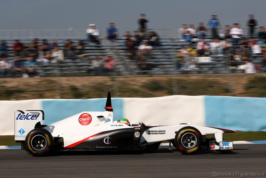Jerez Test Febbraio 2011, 10/2/2011- Sergio Pérez (MEX), Sauber F1 Team C30 