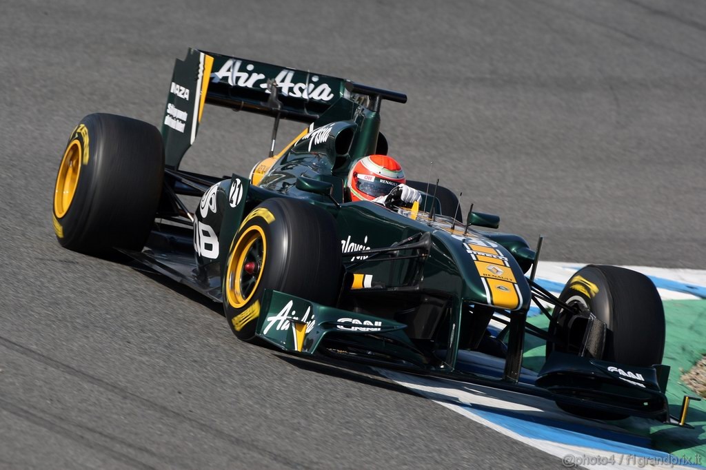 Jerez Test Febbraio 2011, 10/2/2011- Jarno Trulli (ITA), Team Lotus, TL11 