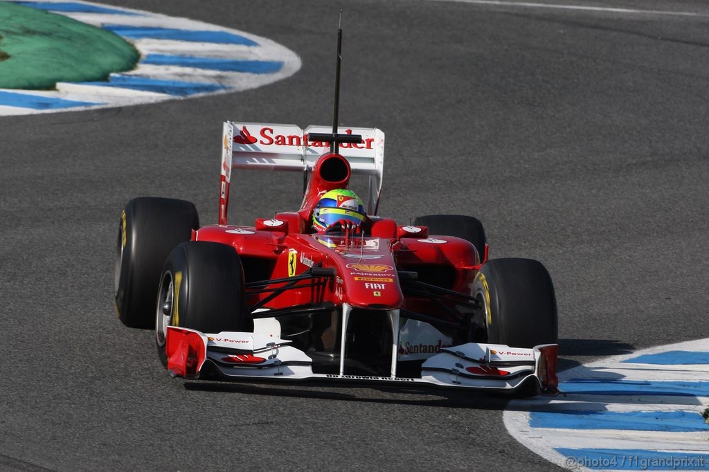 Jerez Test Febbraio 2011, 10/2/2011- Felipe Massa (BRA), Ferrari, F150 
