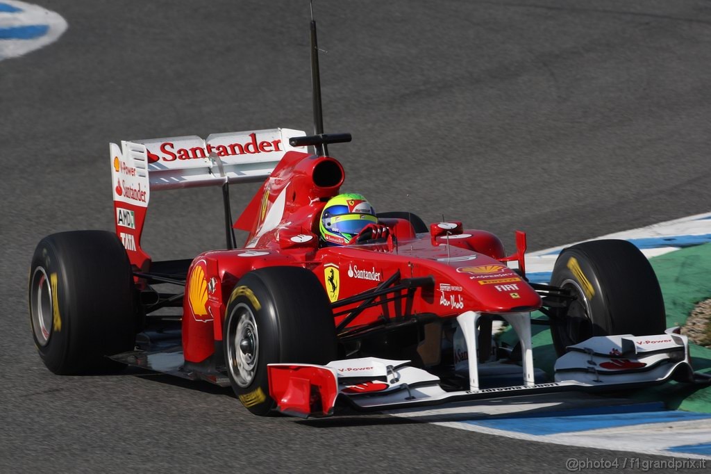 Jerez Test Febbraio 2011, 10/2/2011- Felipe Massa (BRA), Ferrari, F150 