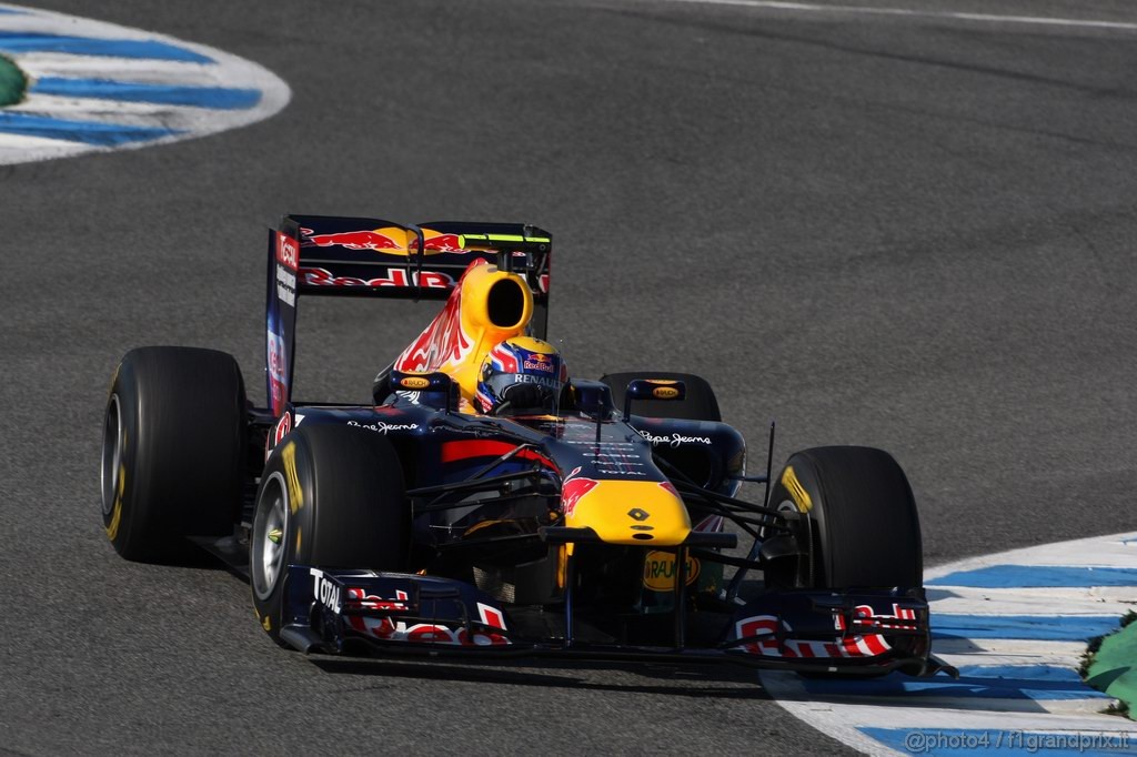 Jerez Test Febbraio 2011, 10/2/2011- Mark Webber (AUS), Red Bull Racing, RB7 