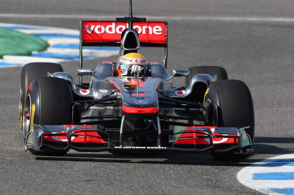 Jerez Test Febbraio 2011, 10/2/2011- Lewis Hamilton (GBR), McLaren  Mercedes, MP4-26 