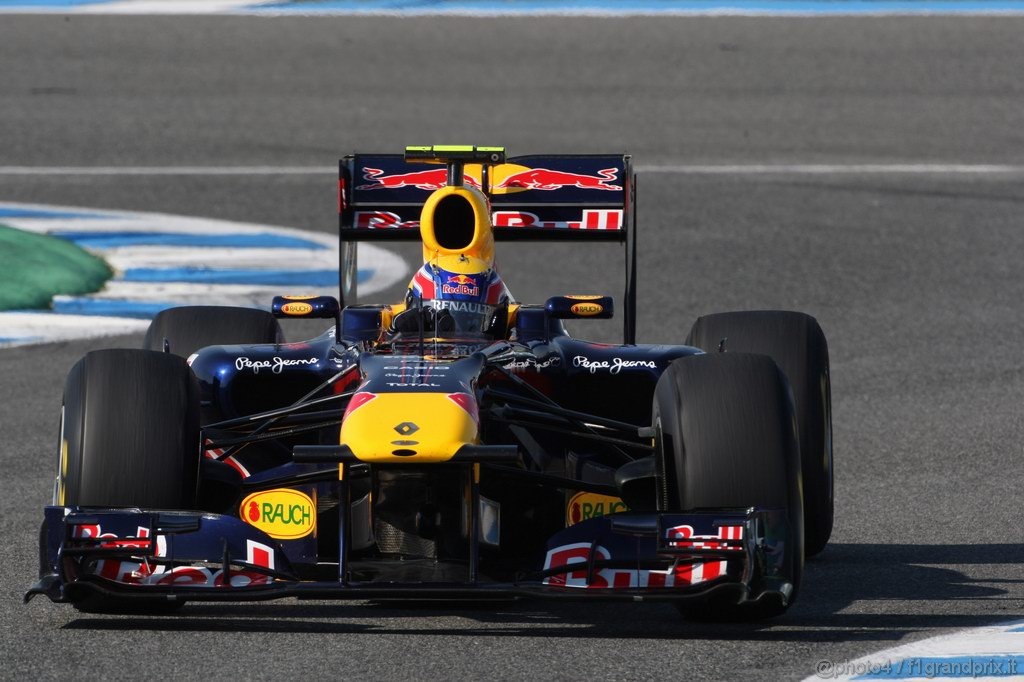 Jerez Test Febbraio 2011, 10/2/2011- Mark Webber (AUS), Red Bull Racing, RB7 