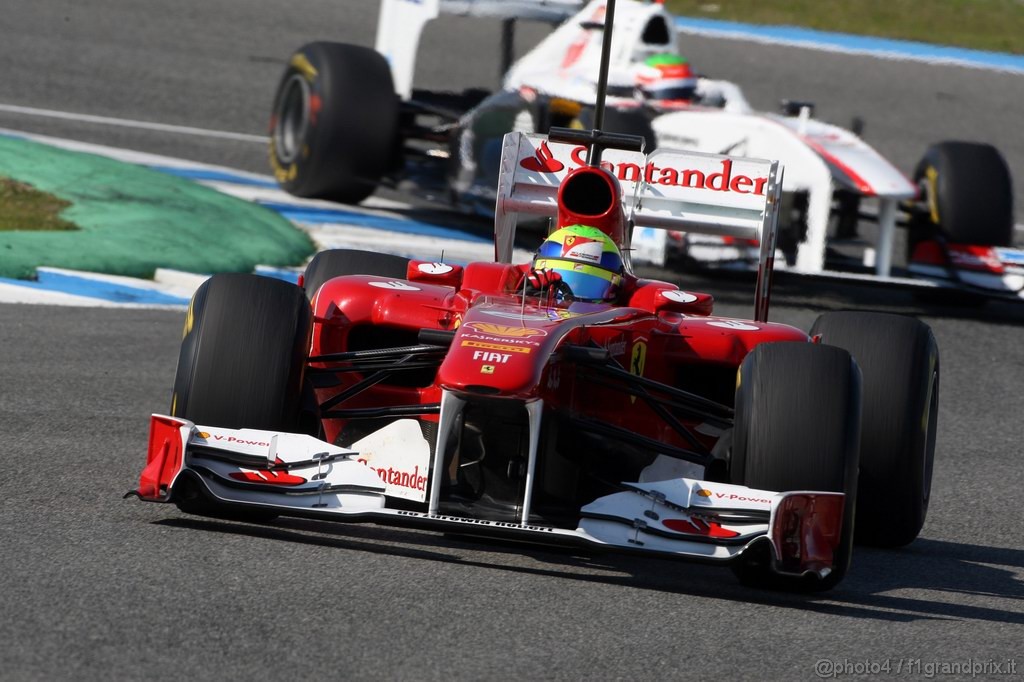 Jerez Test Febbraio 2011, 10/2/2011- Felipe Massa (BRA), Ferrari, F150 