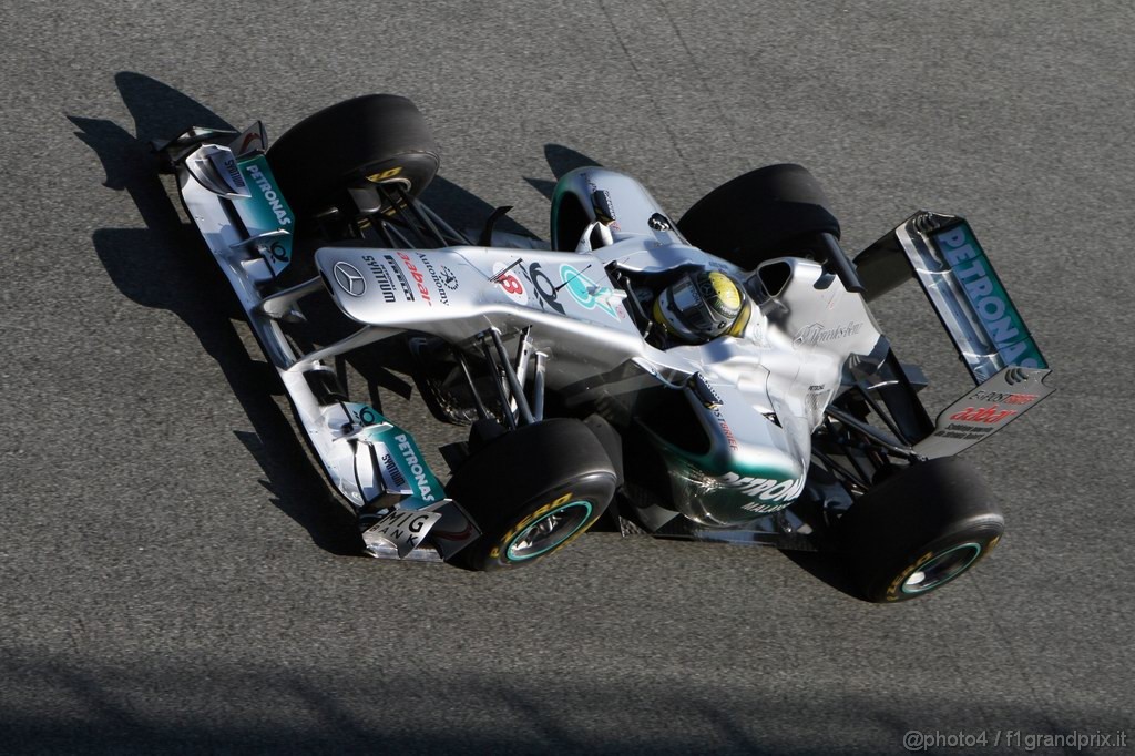 Jerez Test Febbraio 2011, 10/2/2011- Nico Rosberg (GER), Mercedes GP Petronas F1 Team, MGP W02 