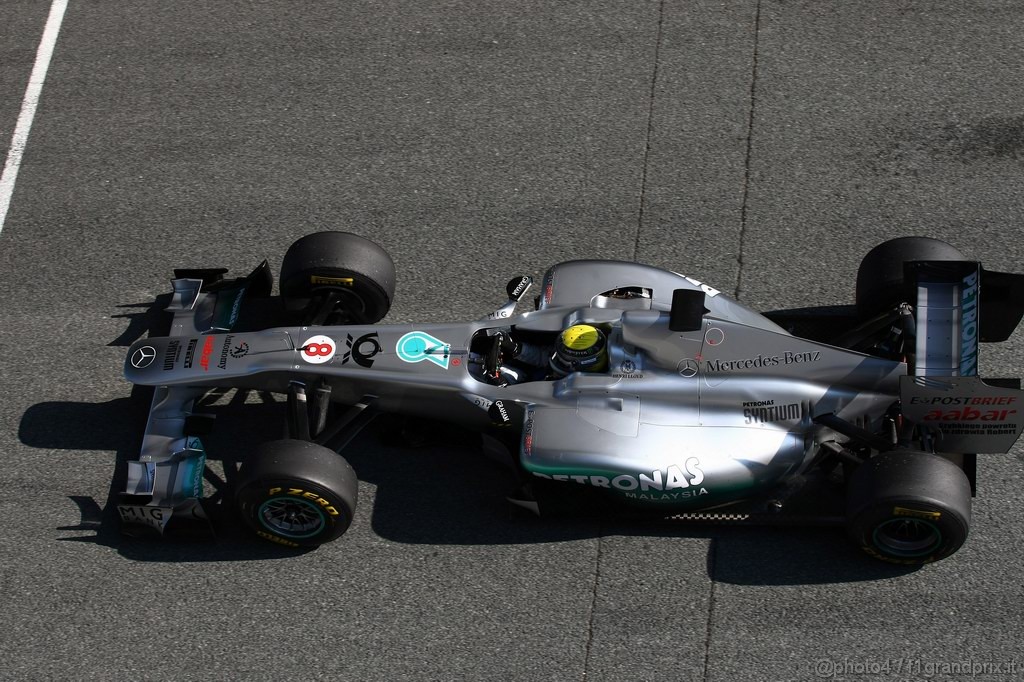 Jerez Test Febbraio 2011, 10/2/2011- Nico Rosberg (GER), Mercedes GP Petronas F1 Team, MGP W02 