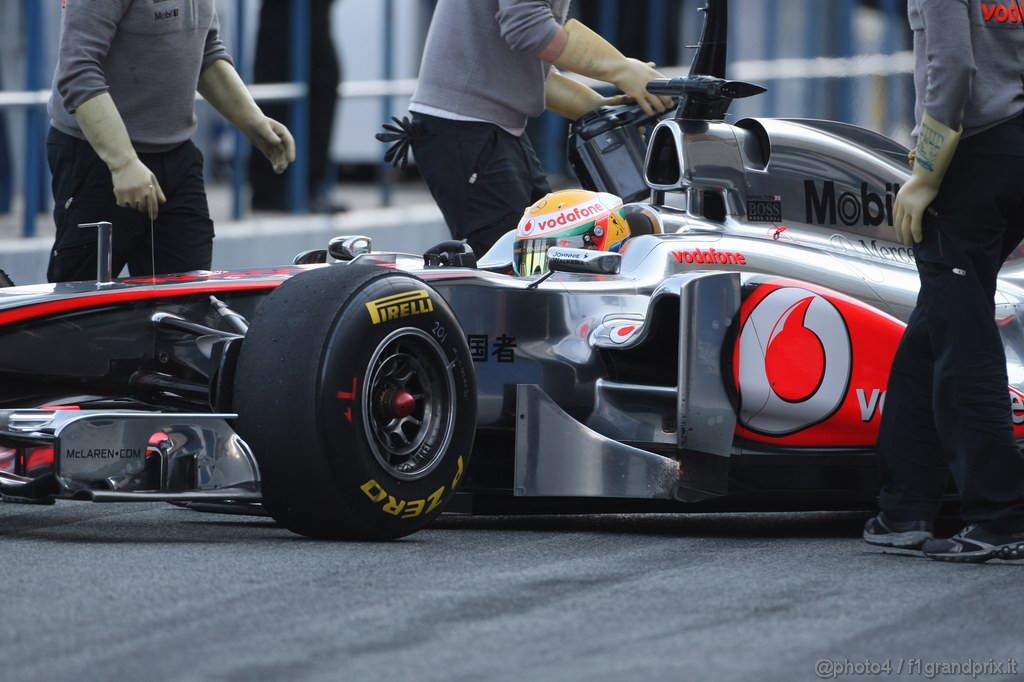 Jerez Test Febbraio 2011, 10/2/2011- Lewis Hamilton (GBR), McLaren  Mercedes, MP4-26 