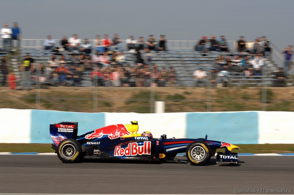 Jerez Test Febbraio 2011, 10/2/2011- Mark Webber (AUS), Red Bull Racing, RB7 