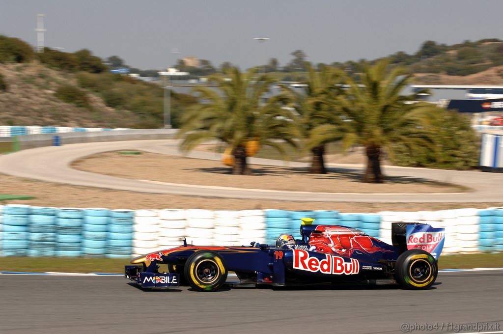Jerez Test Febbraio 2011, 10/2/2011- Jaime Alguersuari (SPA), Scuderia Toro Rosso, STR6 