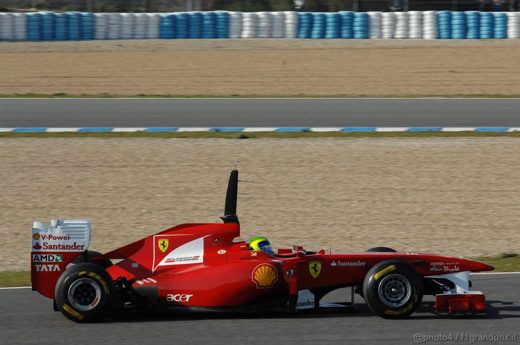 Jerez Test Febbraio 2011, 10/2/2011- Felipe Massa (BRA), Ferrari, F150 