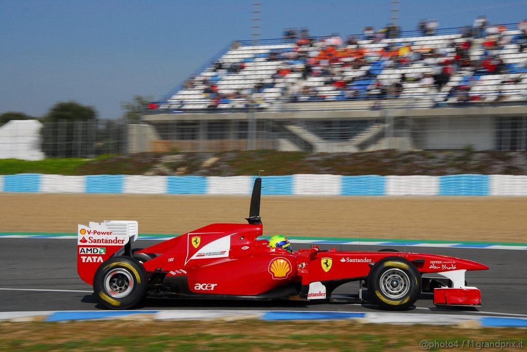 Jerez Test Febbraio 2011, 10/2/2011- Felipe Massa (BRA), Ferrari, F150 